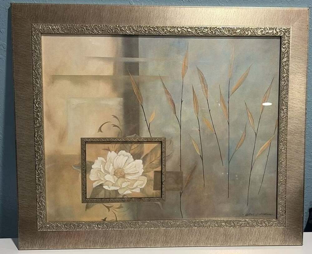 Carol Robinson Framed Floral Still Life Canvas Wall Art